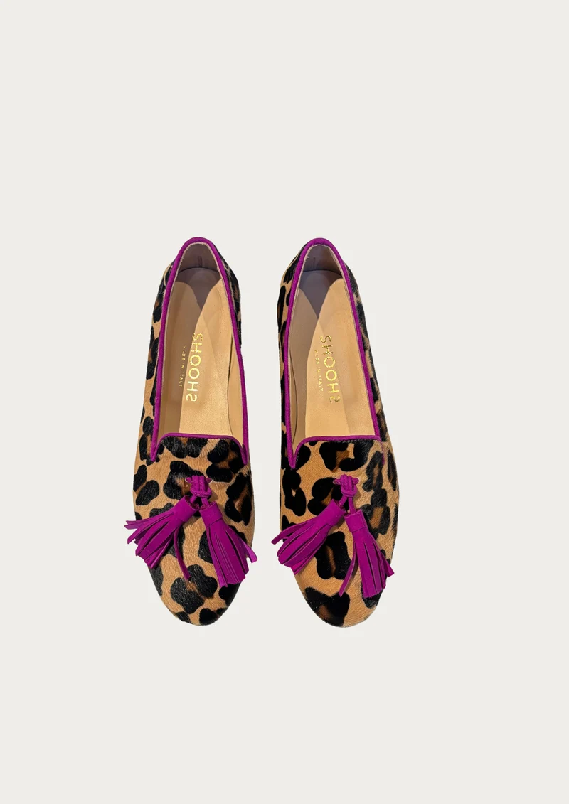 Amelie Leoparden Optik Tassel Pink
