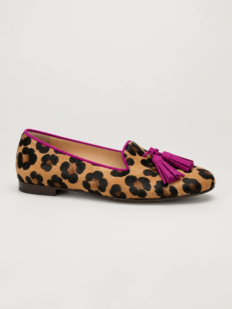 Amelie Leoparden Optik Tassel Pink