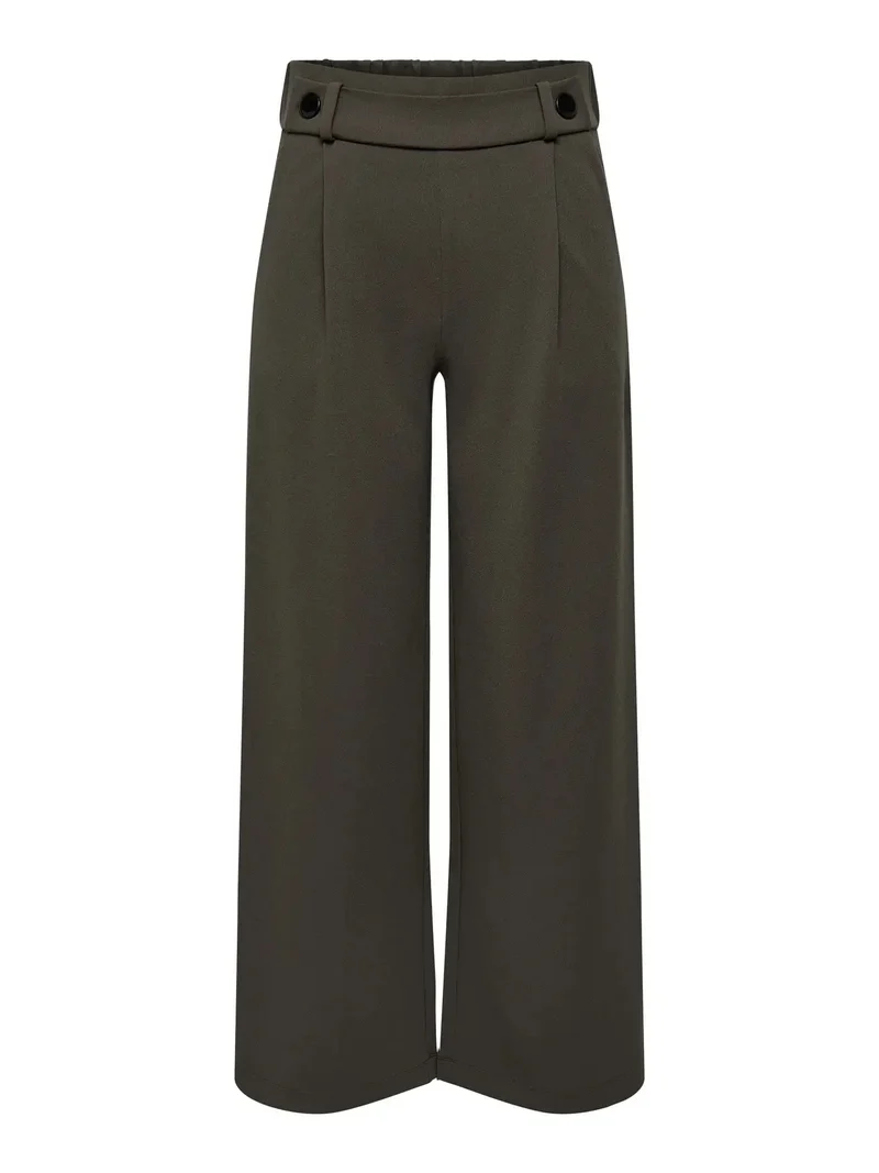 JDY - Jdygeggo Life New Long Pant - 4071962 Chocolate Brown Black Buttons