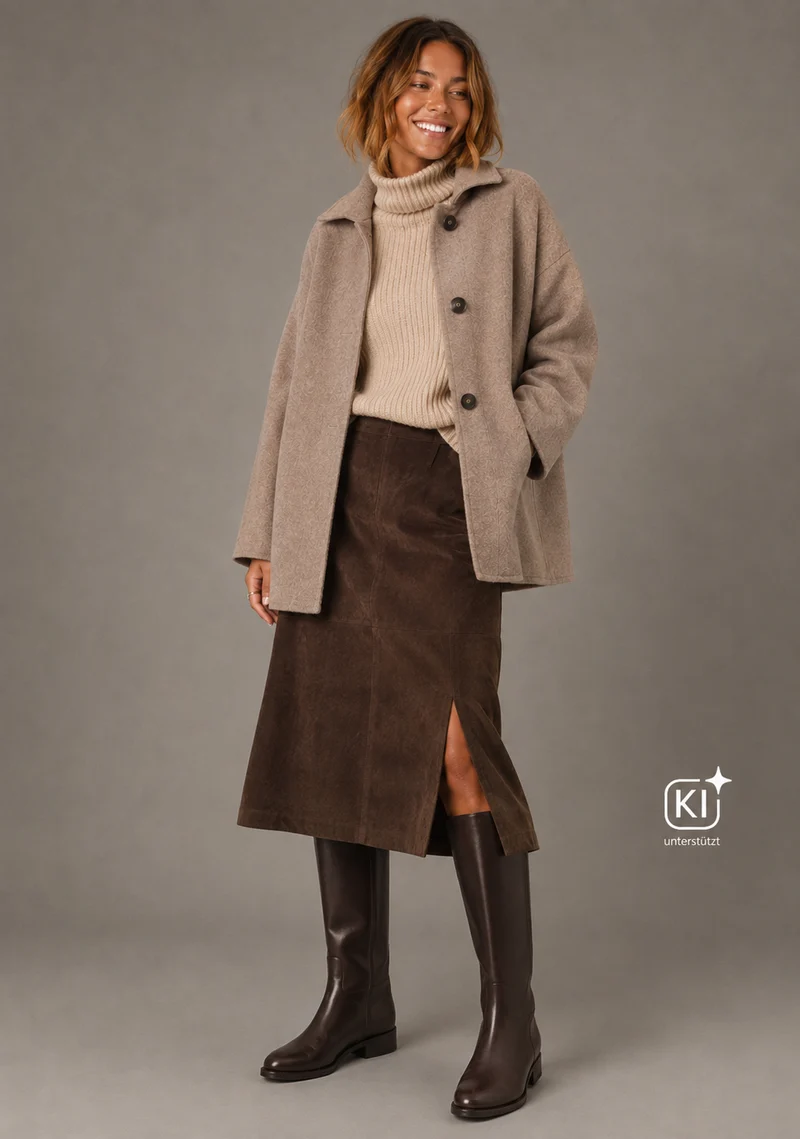 Charlotte Dunkelbraun Glattleder