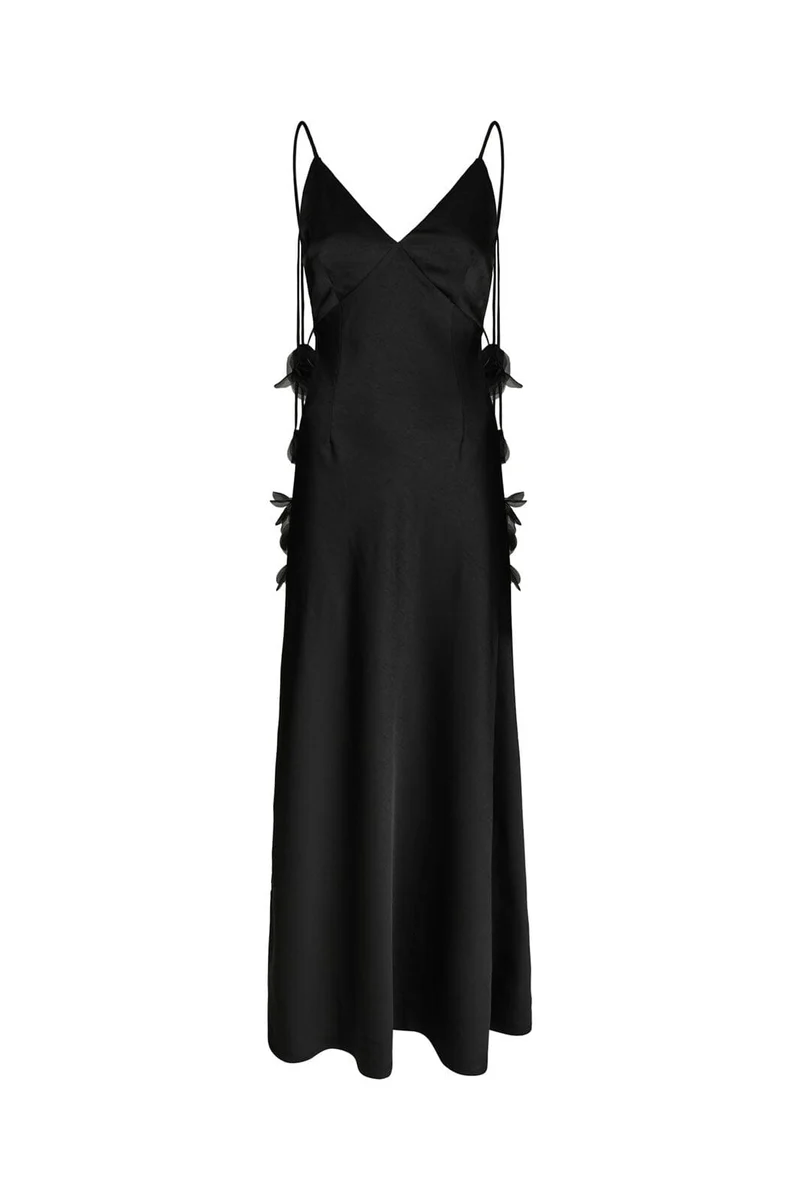 Neo Noir - Colly Heavy Sateen Dress 166978 - 100 - Black