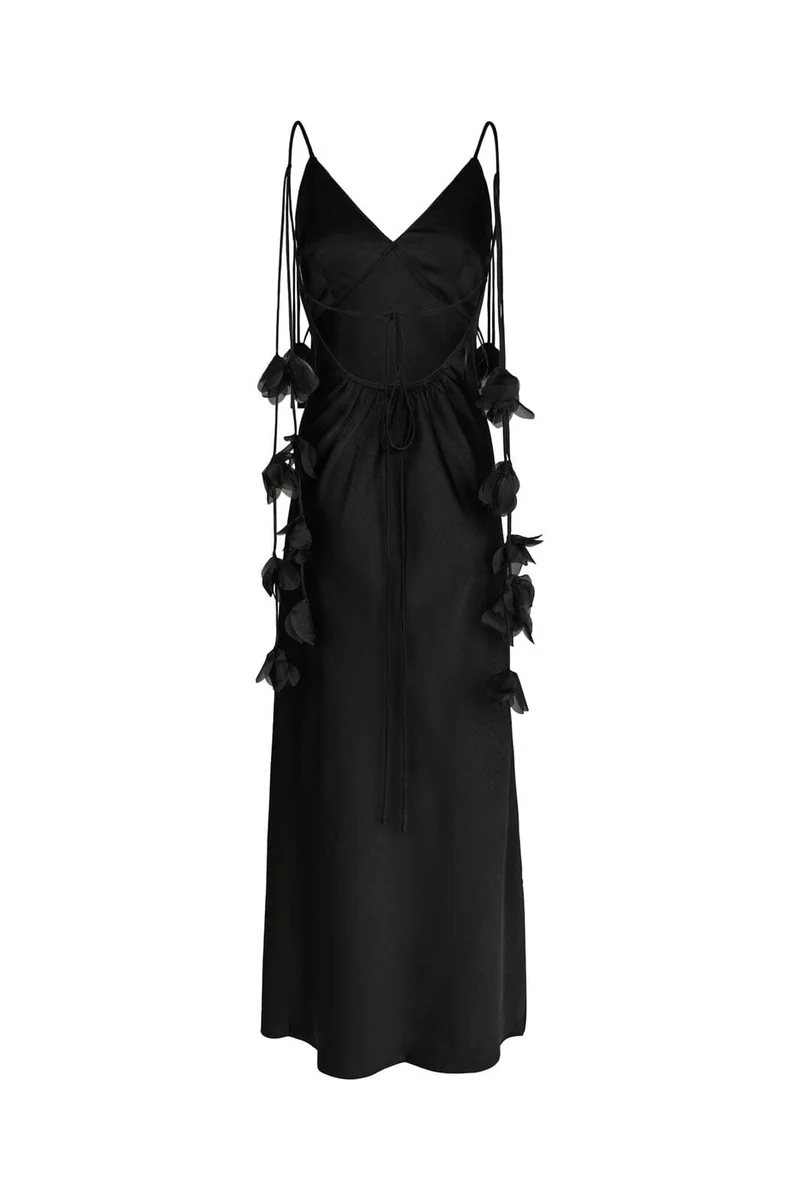 Neo Noir - Colly Heavy Sateen Dress 166978 - 100 - Black
