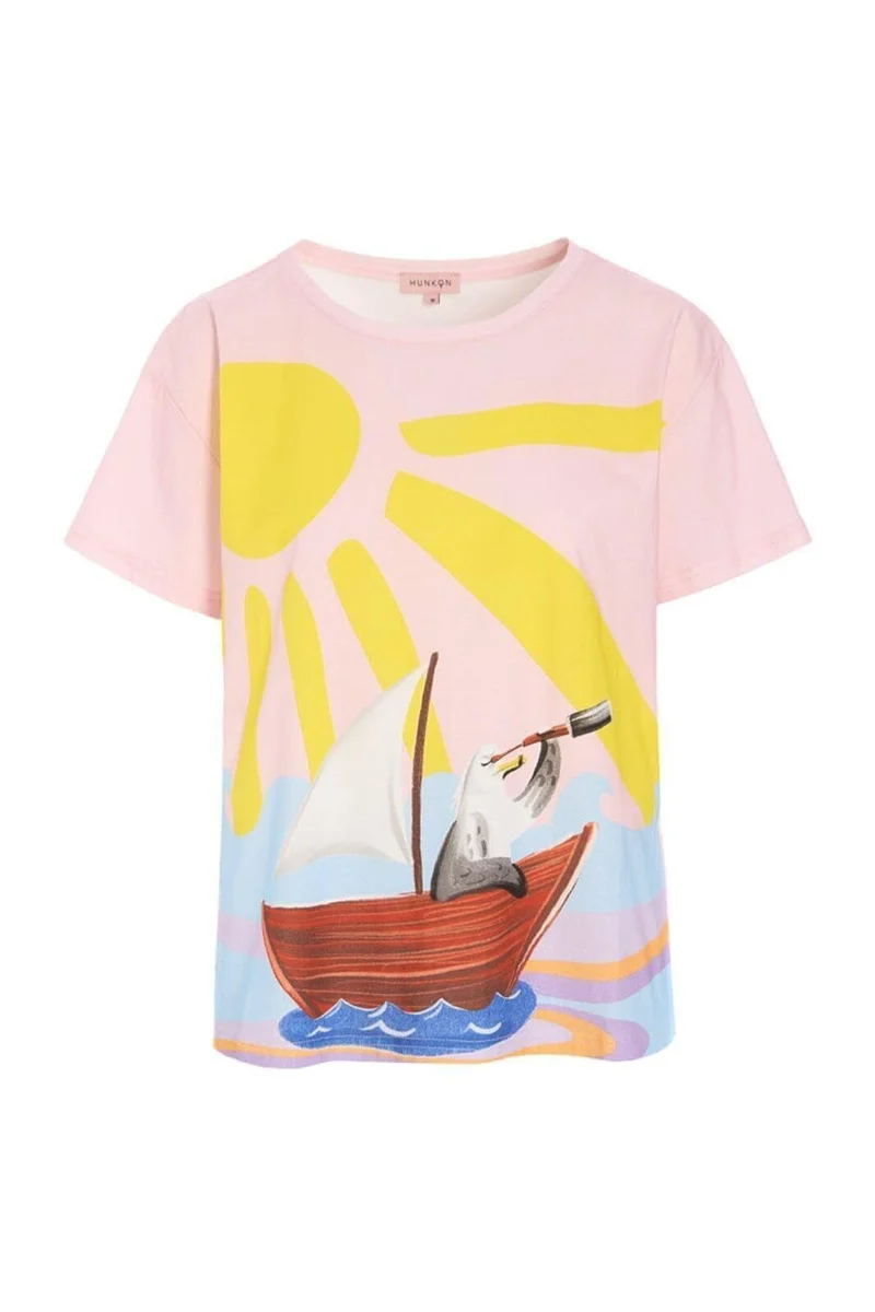 Hunkøn - Azura T-Shirt 26012 - Sunny Pink