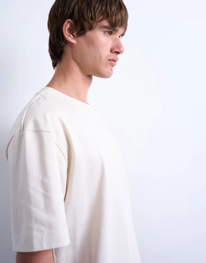 Topman relaxed fit t-shirt in ecru