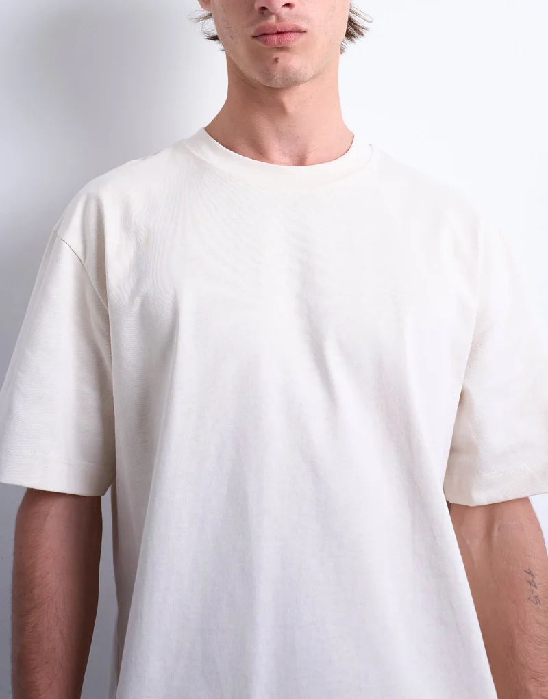 Topman relaxed fit t-shirt in ecru