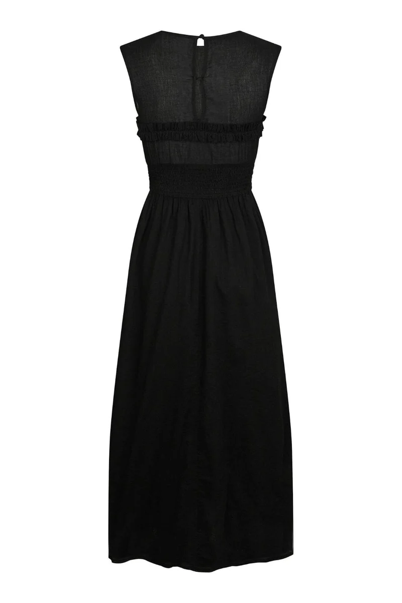 Neo Noir - Myrna S Voile Dress 166127 - 100 - Black