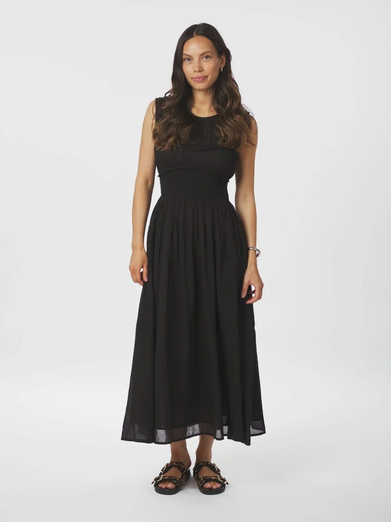 Neo Noir - Myrna S Voile Dress 166127 - 100 - Black