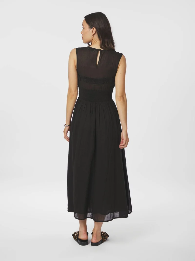 Neo Noir - Myrna S Voile Dress 166127 - 100 - Black