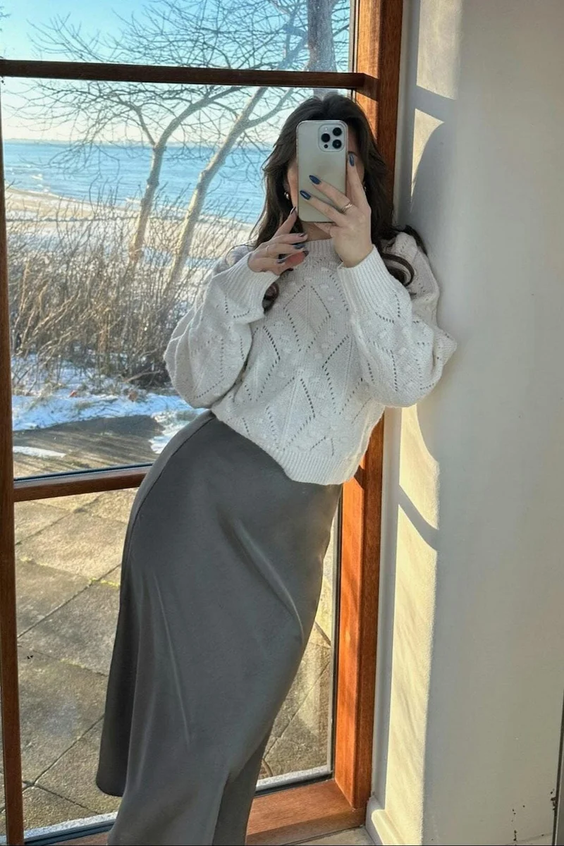 Neo Noir - Bovary Skirt - Warm Grey