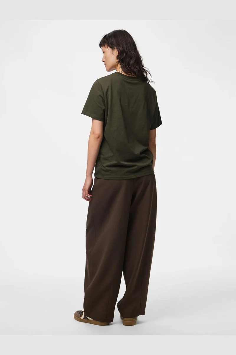 Pieces - Pcria Ss Solid Tee - 4857314 Forest Night