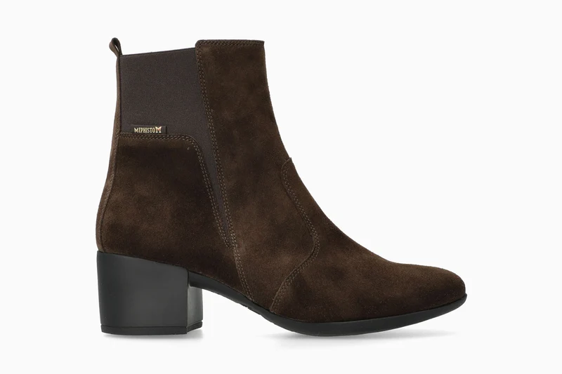 Bottines à talon ZELIA marron foncé