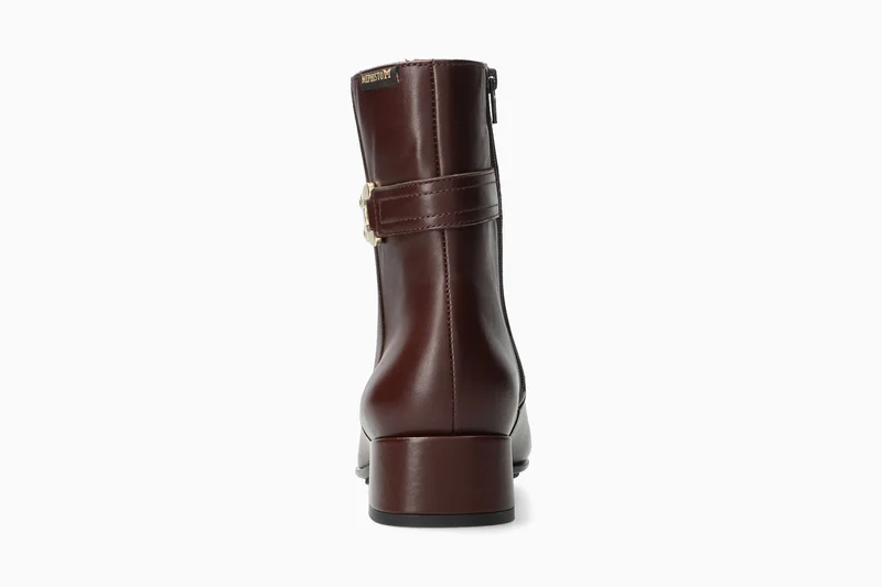 Bottines à talon JOHANA rouge foncé