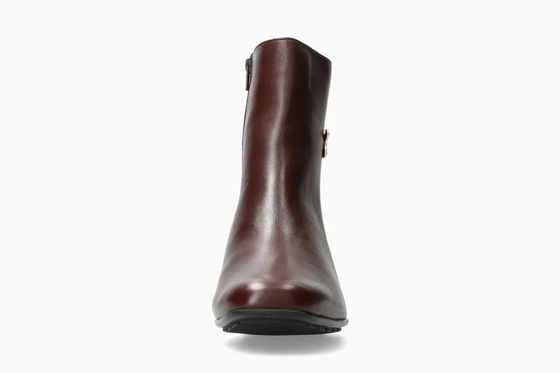 Bottines à talon JOHANA rouge foncé