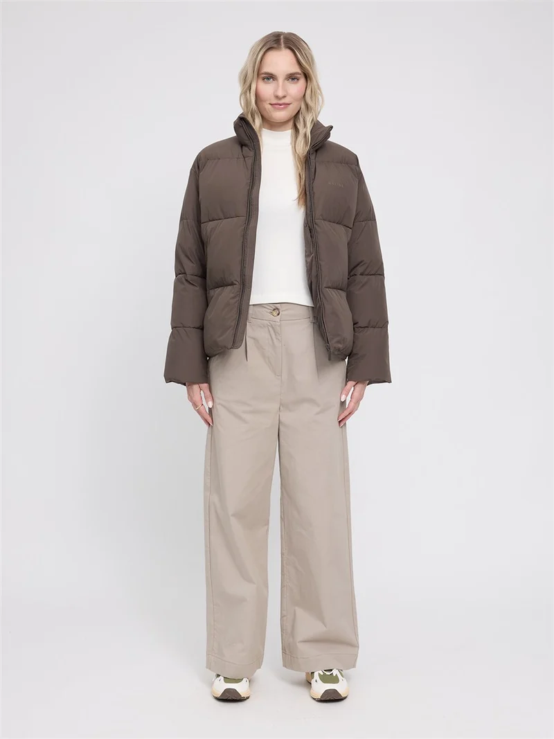 MAZINE Loose Fit Puffer Jacket mokka