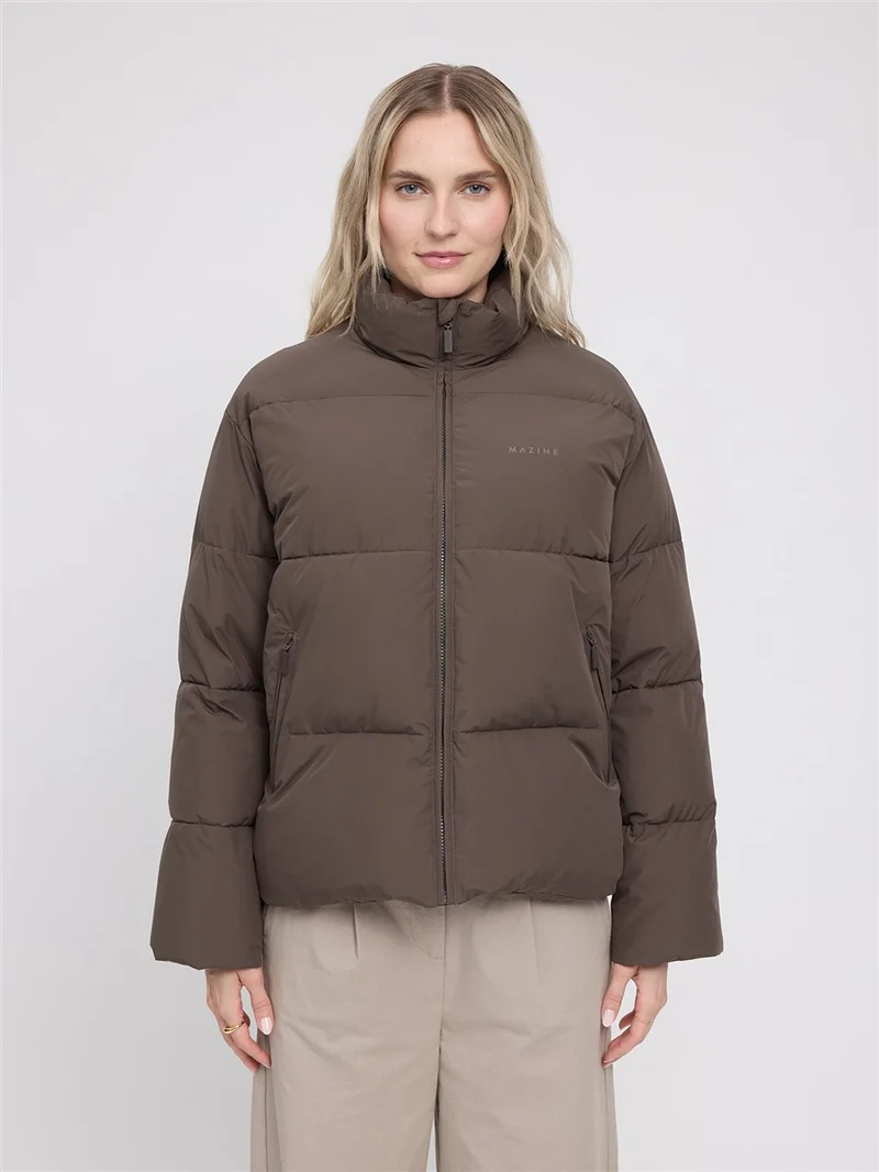 MAZINE Loose Fit Puffer Jacket mokka