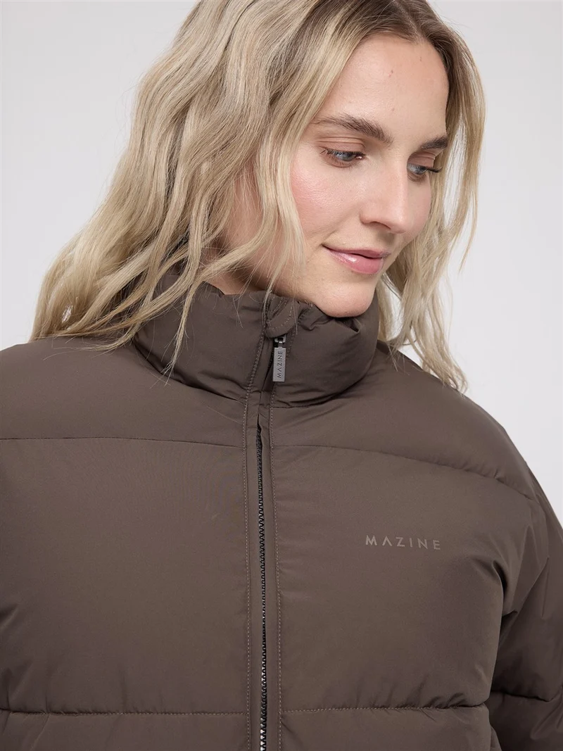 MAZINE Loose Fit Puffer Jacket mokka