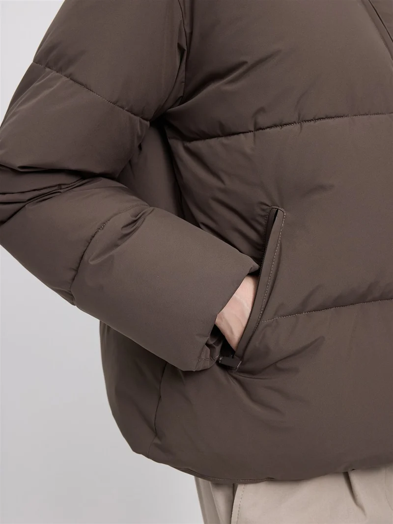 MAZINE Loose Fit Puffer Jacket mokka