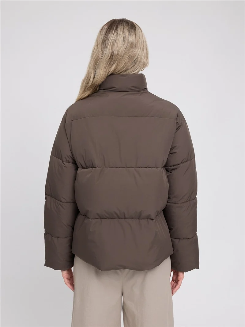 MAZINE Loose Fit Puffer Jacket mokka