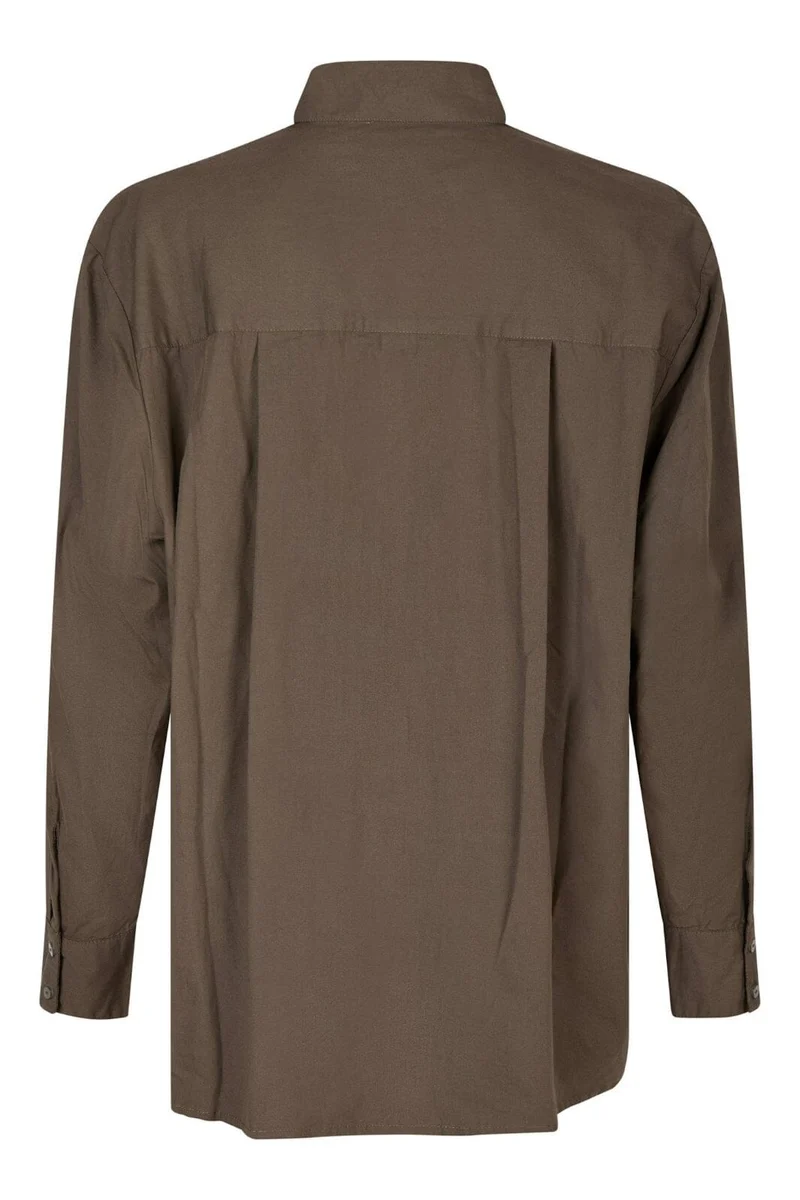 Neo Noir - Dalma C Poplin Shirt 164332 - Warm Grey