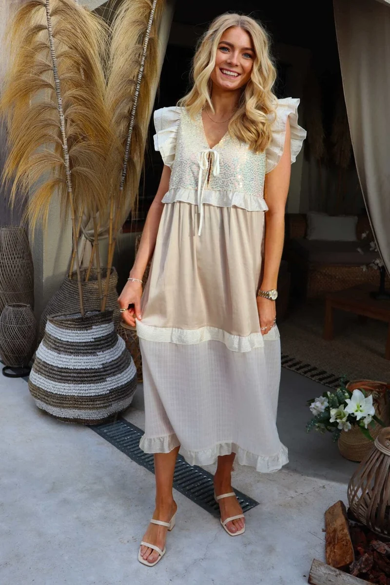 Liberte - Nor-Frill-Dress 22236 - Ivory