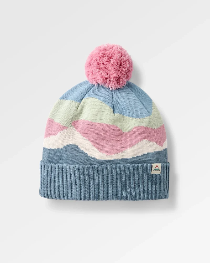 PASSENGER Scenic Bobble Beanie scenic stormy blue