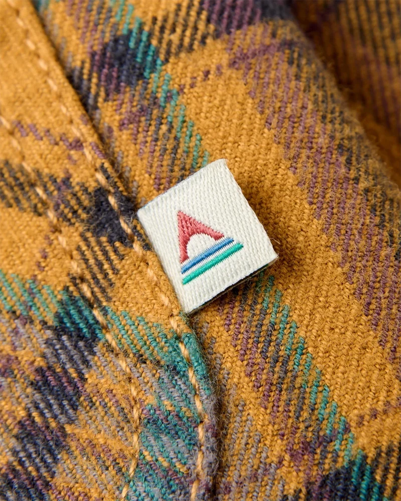 PASSENGER Backcountry Flannel Check Shirt dusty ochre check