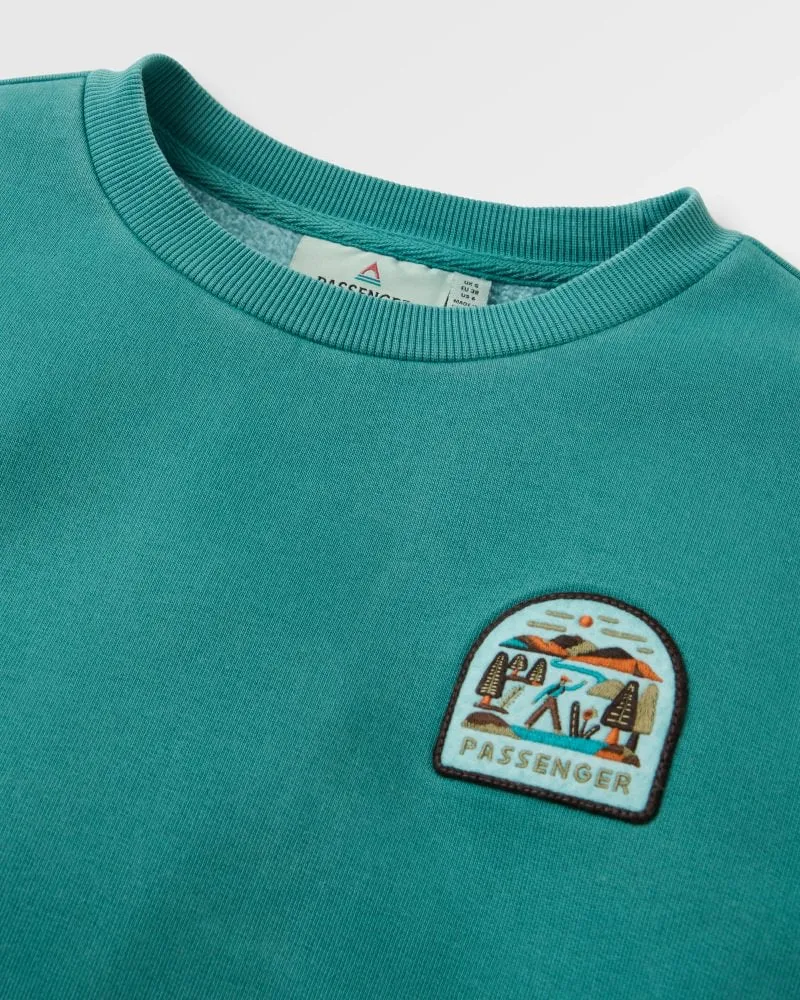 PASSENGER Downtime Heavyweight Sweatshirt pacific green