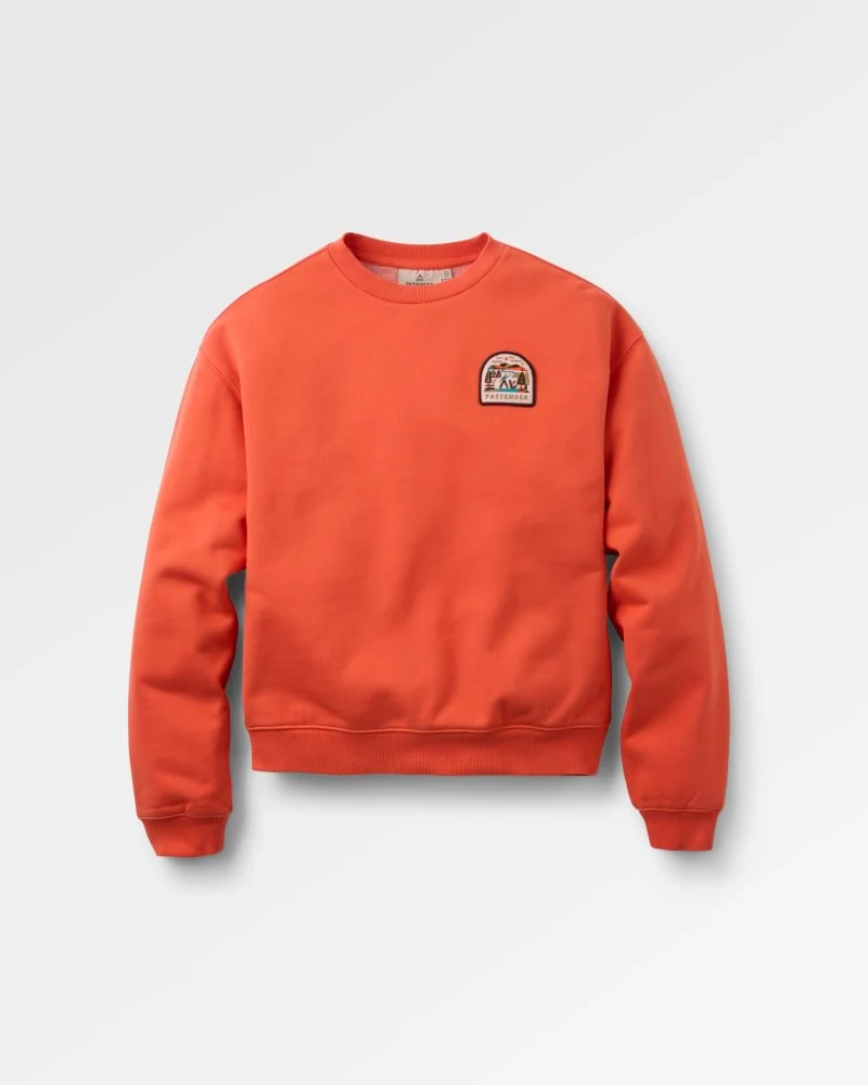 PASSENGER Downtime Heavyweight Sweatshirt ember orange