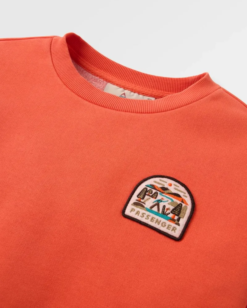 PASSENGER Downtime Heavyweight Sweatshirt ember orange
