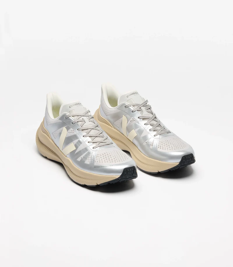 VEJA Condor 3 Advanced Engineered-Mesh silver almond