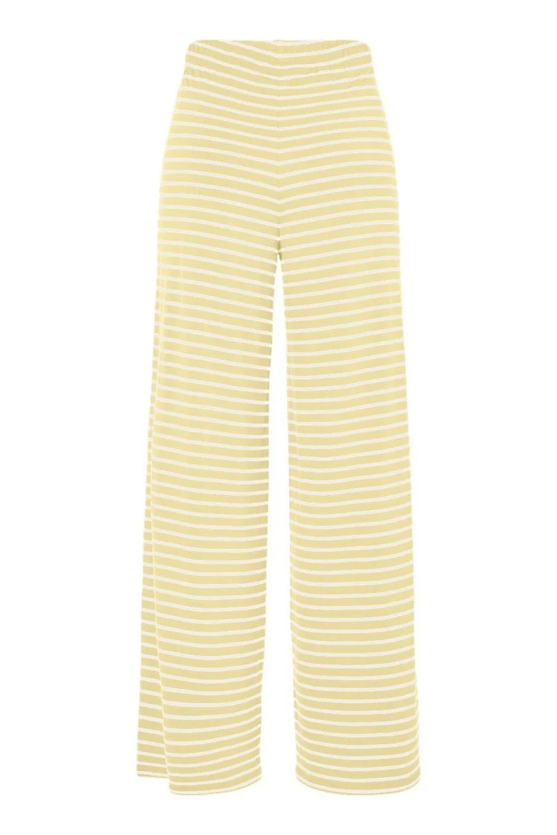 Pieces - Pcmonique Wide Pants - 4944921 French Vanilla Coconut Milk