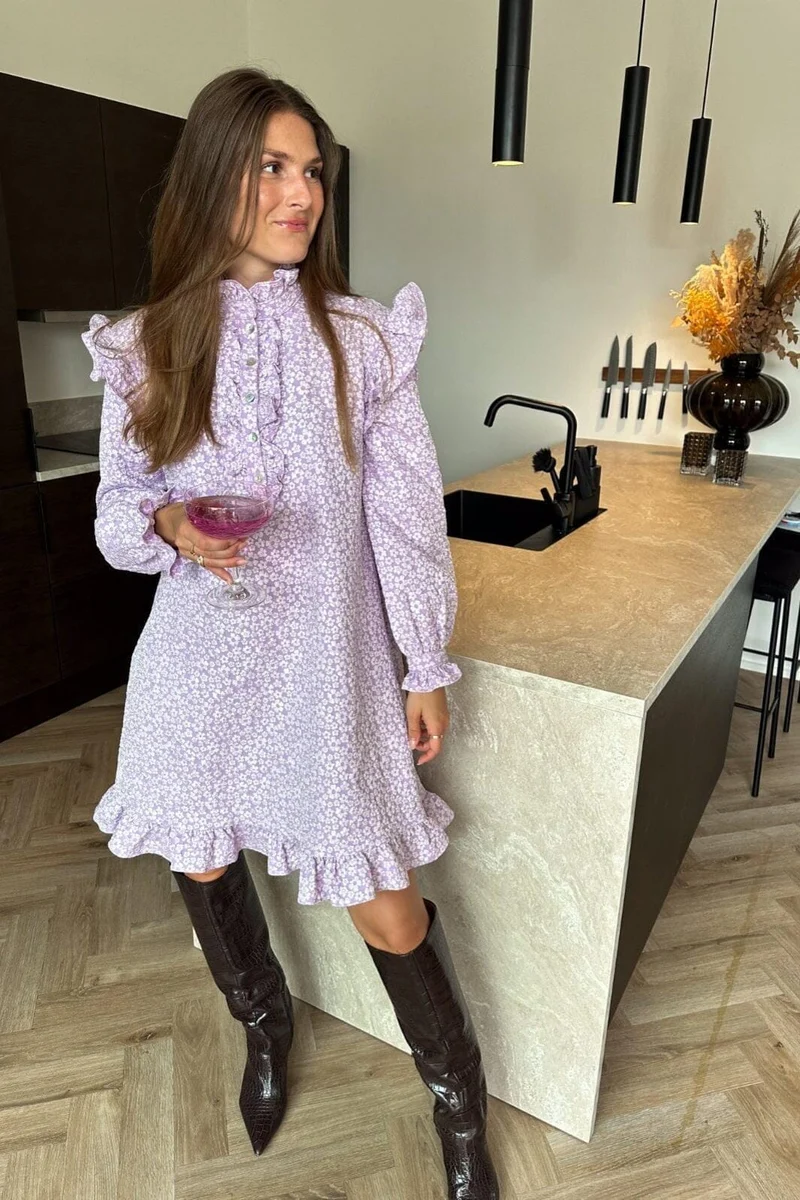 Noella - Reno Ruby Ruffle Dress - 269 Lilac