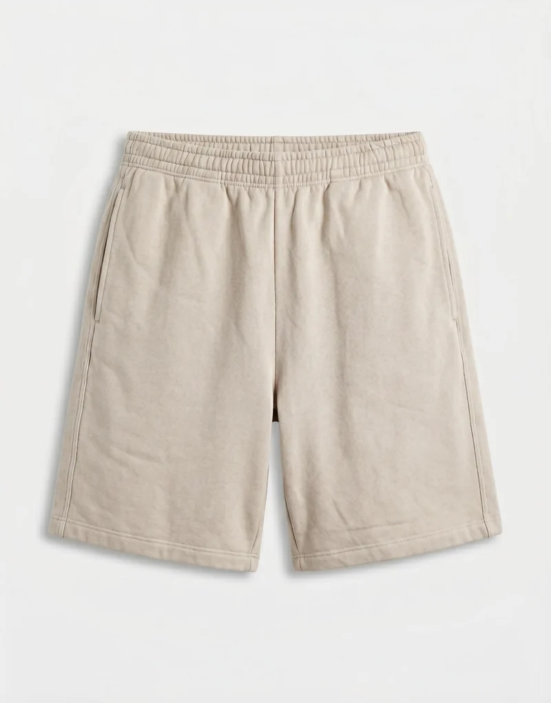 Topman relaxed fit bermuda jogger short in washed stone