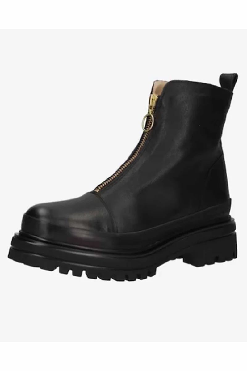 JUTELAUNE Lorna Black Zip Boots