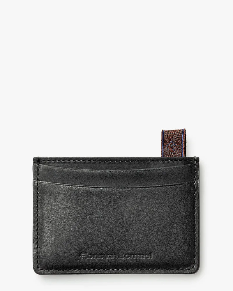 Bankkarten-Etui Leder schwarz