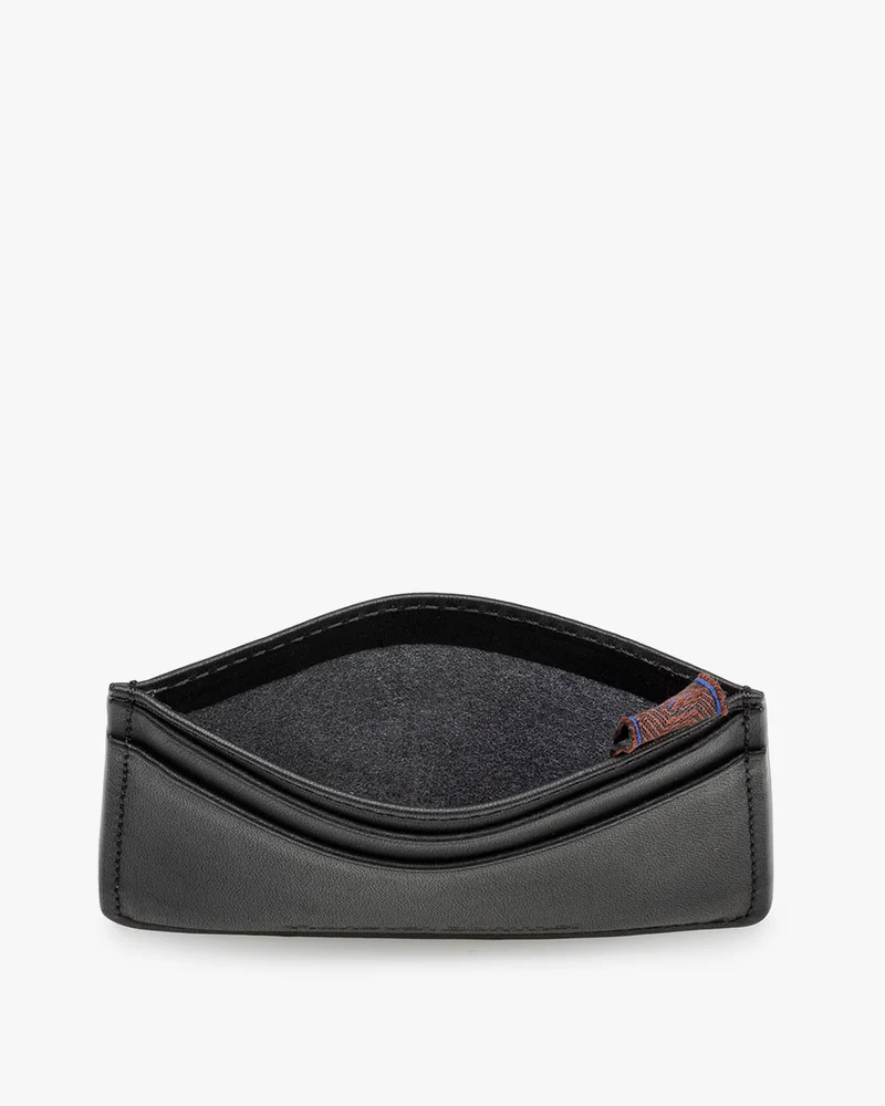 Bankkarten-Etui Leder schwarz