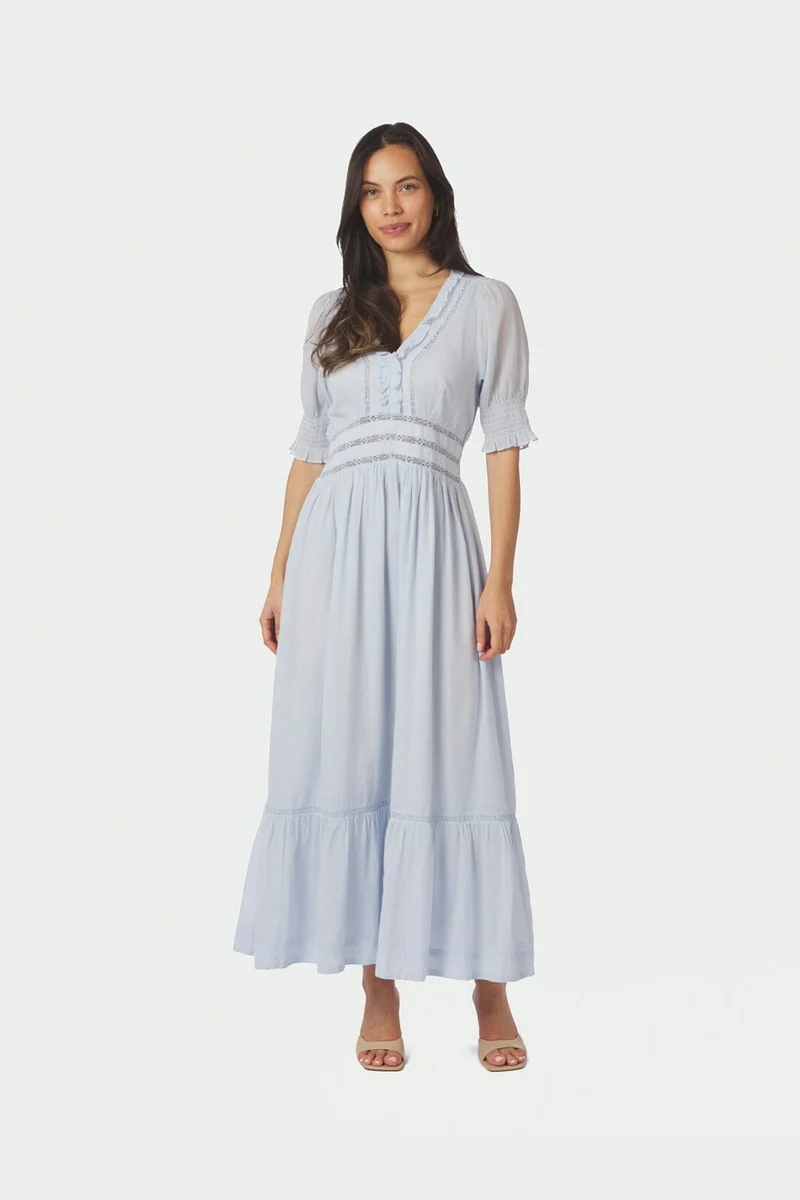 Neo Noir - Alvina S Voile Dress 169037 - 145 - Light Blue