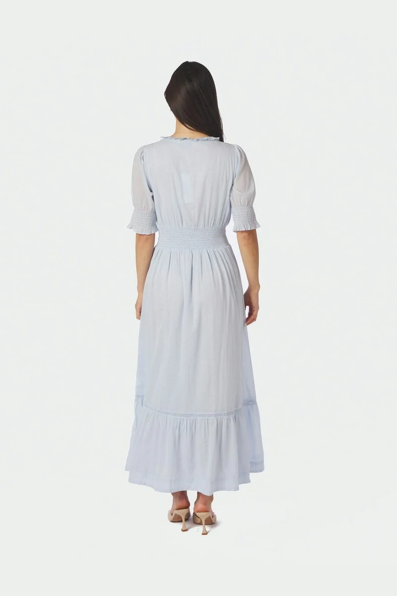 Neo Noir - Alvina S Voile Dress 169037 - 145 - Light Blue