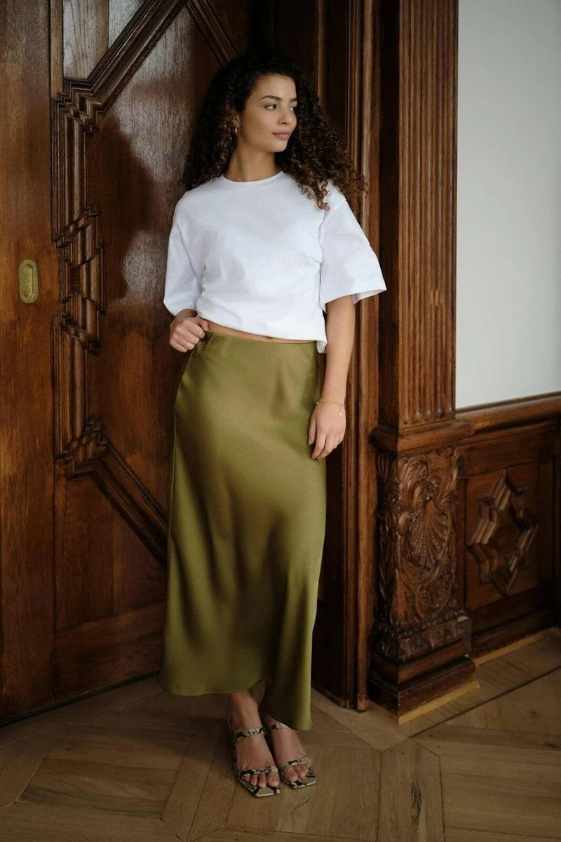 Neo Noir - Bovary Skirt 157755 - 340 - Sage Green