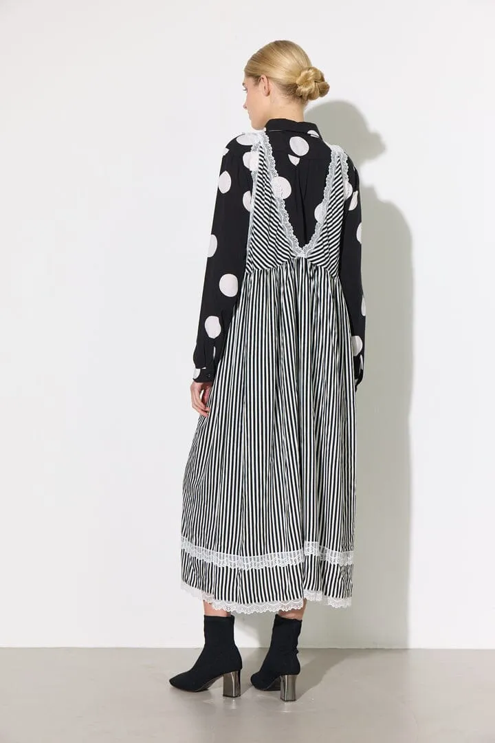 Hunkøn - Vicky Dress 25982 - Black Striped