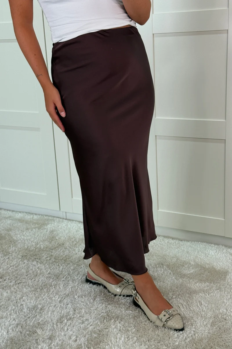 A-bee - Tiffany Skirt - Dark Maroon