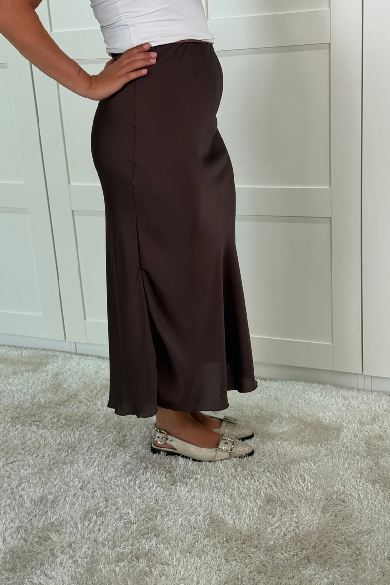A-bee - Tiffany Skirt - Dark Maroon