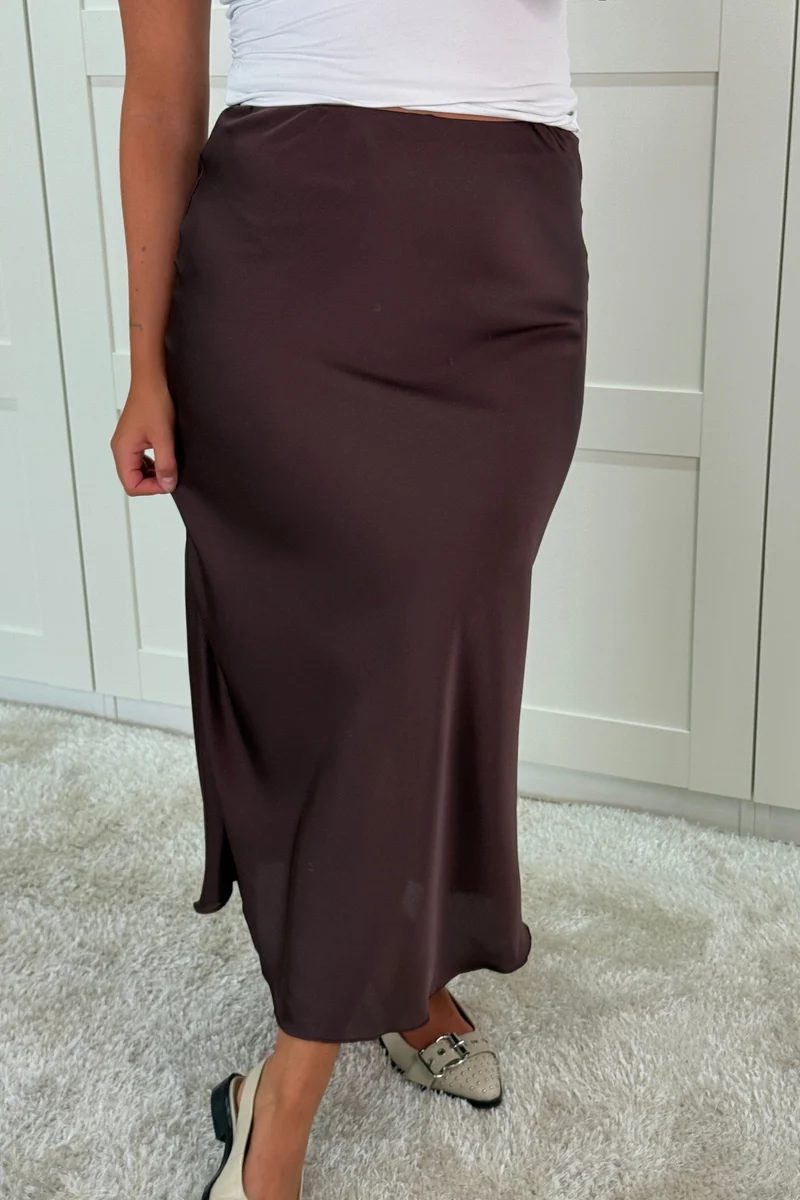 A-bee - Tiffany Skirt - Dark Maroon