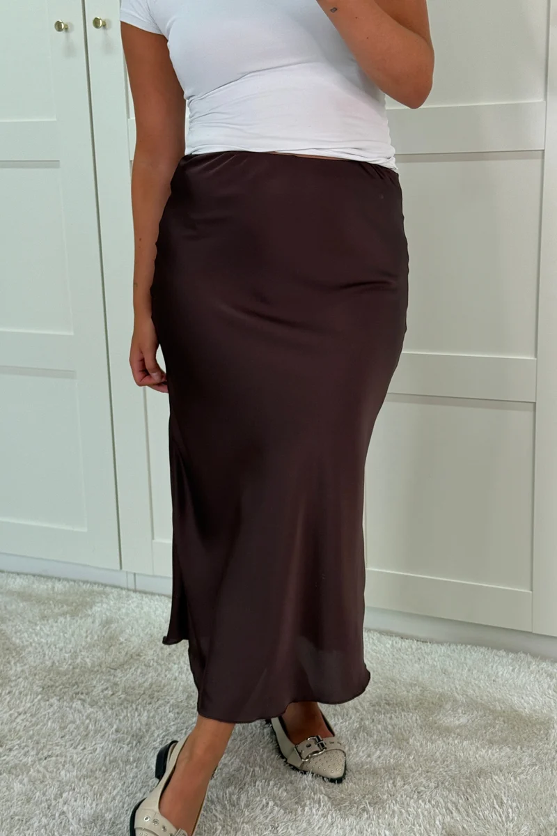 A-bee - Tiffany Skirt - Dark Maroon