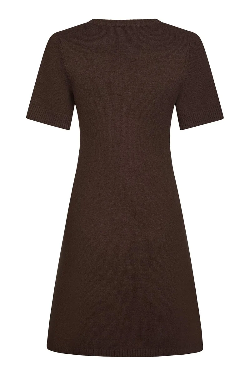 Neo Noir - Elise Knit Dress 163646 - 210 - Brown