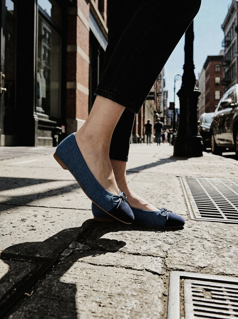 Emma Denim Spitze Dunkelblau