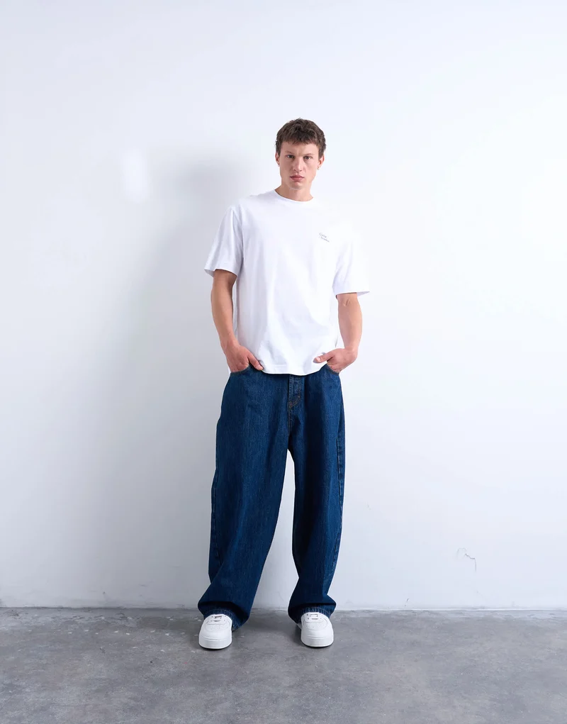 Topman relaxed for Going Nowhere print t-shirt in white