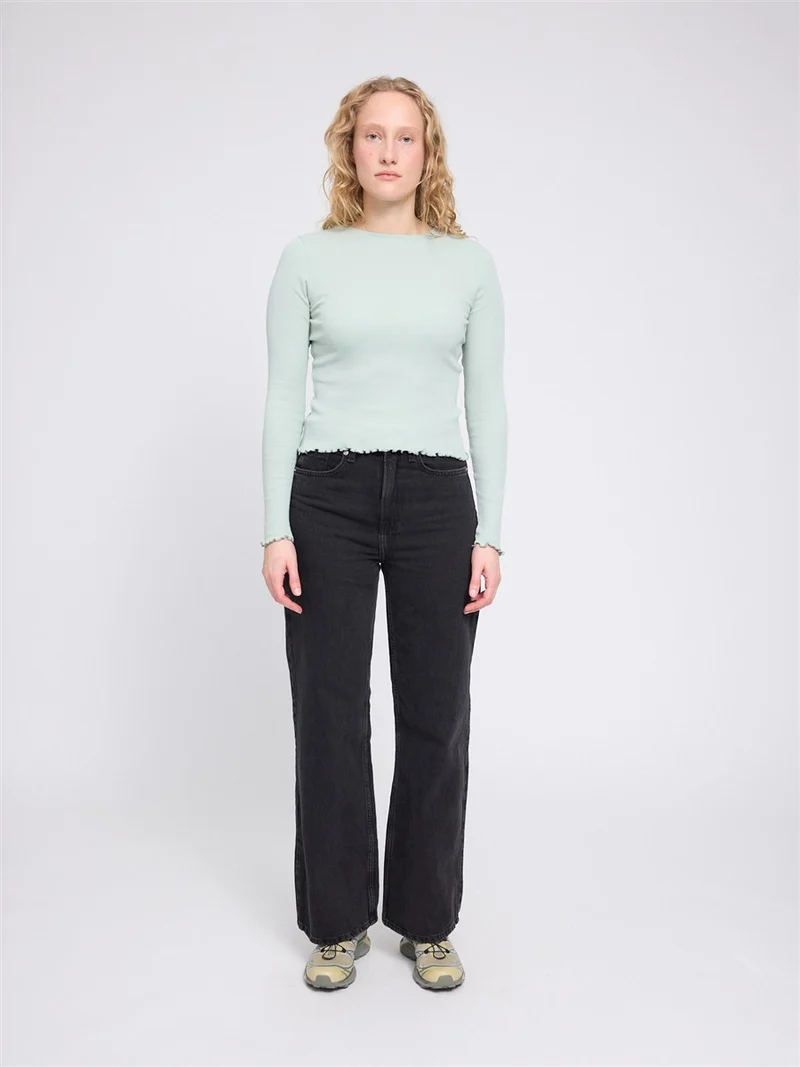 MAZINE Babylock Hems Longsleeve light-aqua
