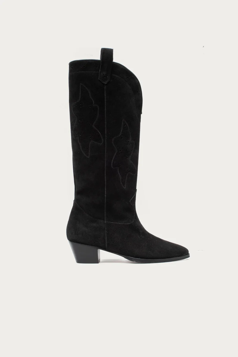 Niki Schwarz Veloursleder