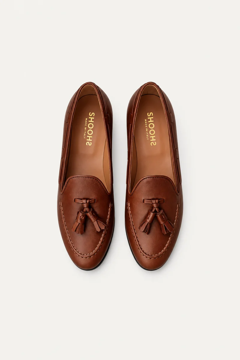 Teo Cognac Glattleder